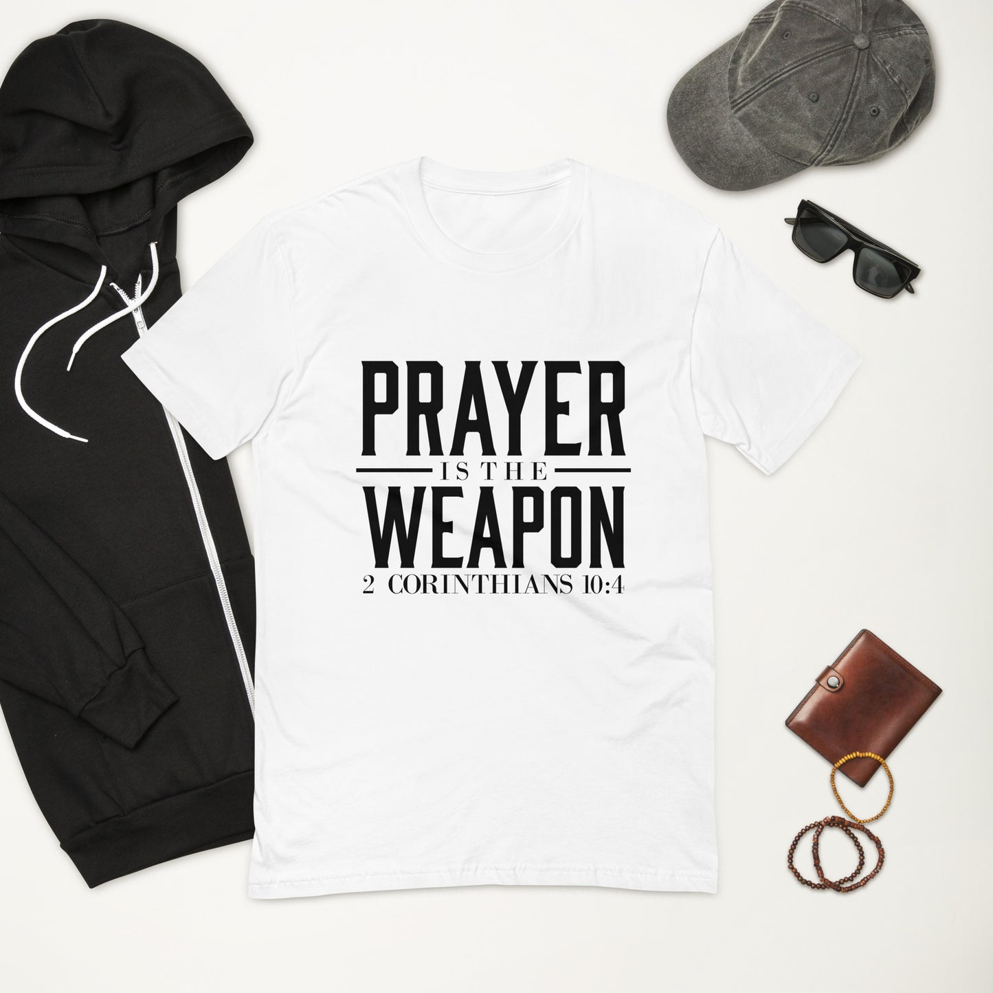 Prayer is the weapon Short Sleeve T-shirt