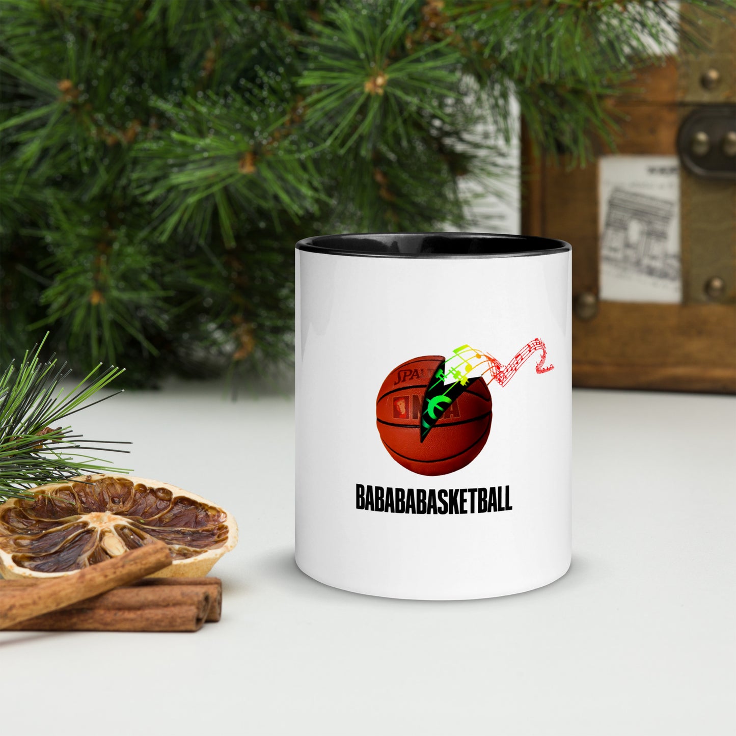 Roundball Rock Mug with Color Inside
